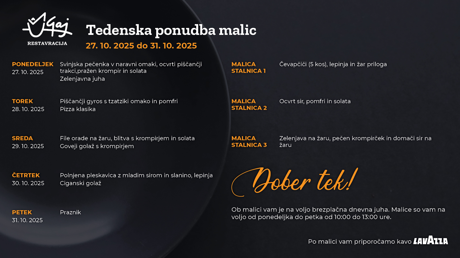 27. 10. 2025 do 31. 10. 2025